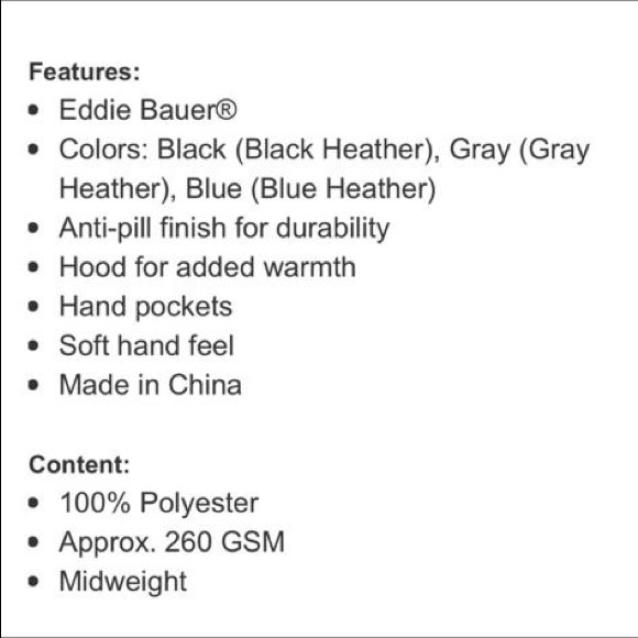 Eddie Bauer Ladies' Full Zip Jacket, Gray Heather (size : S, M, L) - Picture 5 of 6